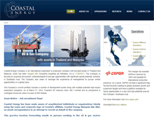 Tablet Screenshot of coastalenergy.com